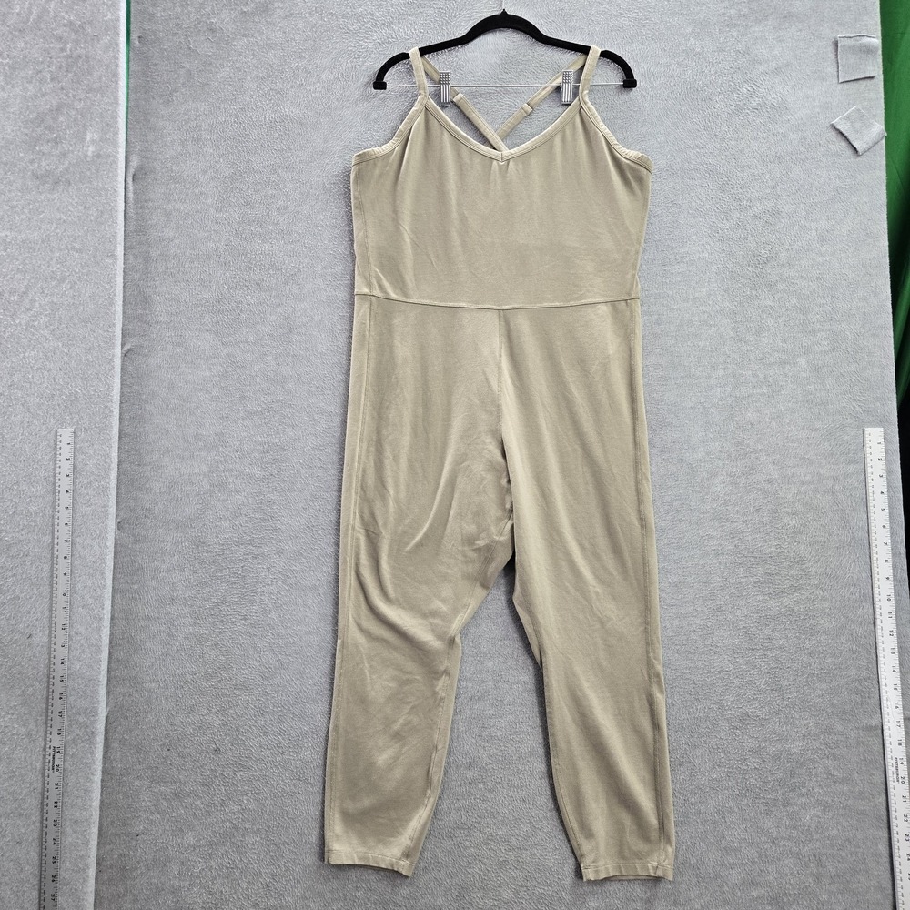 Old Navy Women Jumpsuit 2X Brown Powerchill Go Dry Active Sleeveless